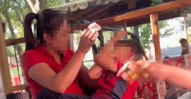 "Sus nefesini keserim" | Kan donduran görüntüler: Ağlayan çocuğunu susturamayınca önce tokatladı ardından burnunu sıktı