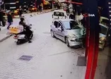 Hız nedeniyle kontrolden çıktı! Yayalarla birlikte dükkana daldı