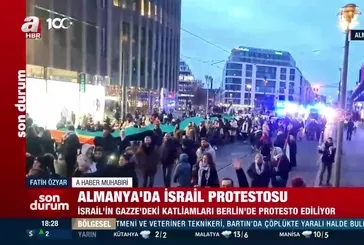 Almanya’da İsrail protestosu!