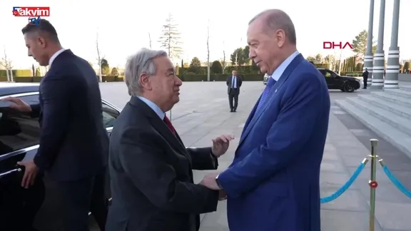 Başkan Erdoğan BM Genel Sekreteri Guterres'i kabul etti