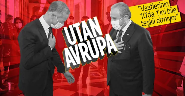 TBMM Başkanı Mustafa Şentop, İspanya'da AB'ye karşı sert konuştu: Biraz utanın