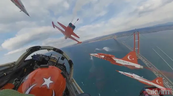 Tüyler diken diken! Türk Yıldızları'ndan 1915 Çanakkale Köprüsü açılışında nefes kesen gösteri - 4