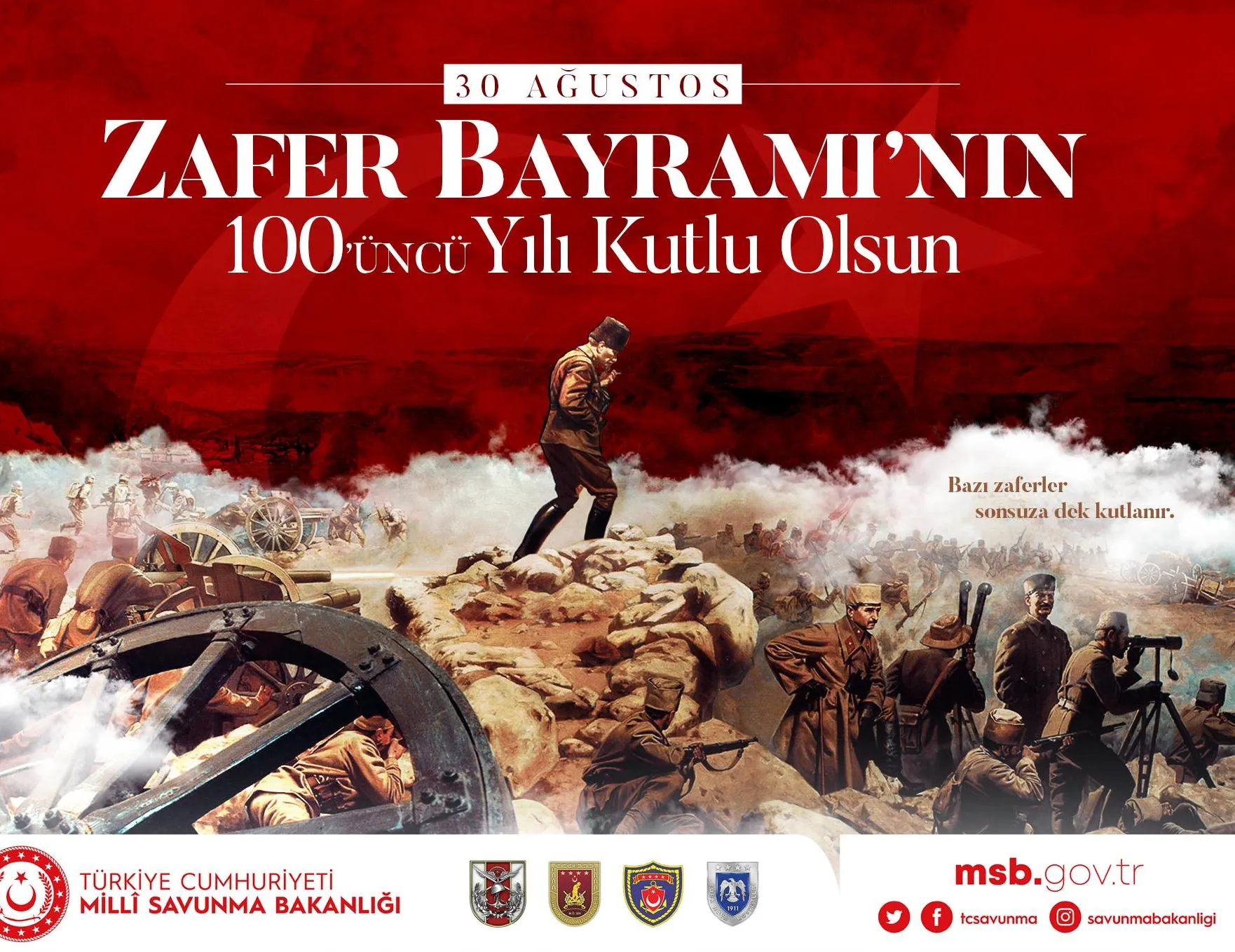 MSB’den 30 Ağustos Zafer Bayramı paylaşımı