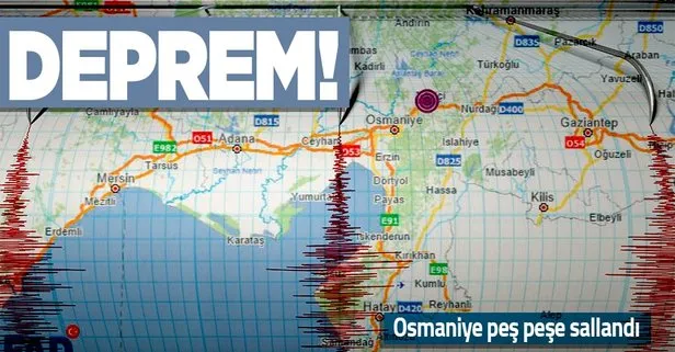 Son dakika: Osmaniye’de korkutan deprem! AFAD - Kandilli son depremler
