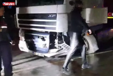 Bursa'da TIR ile otomobil çarpıştı: 1 yaralı