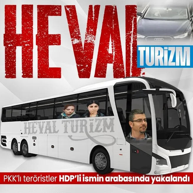 PKKlı teröristler HDPli Heval Bozdağın arabasında yakalandı!