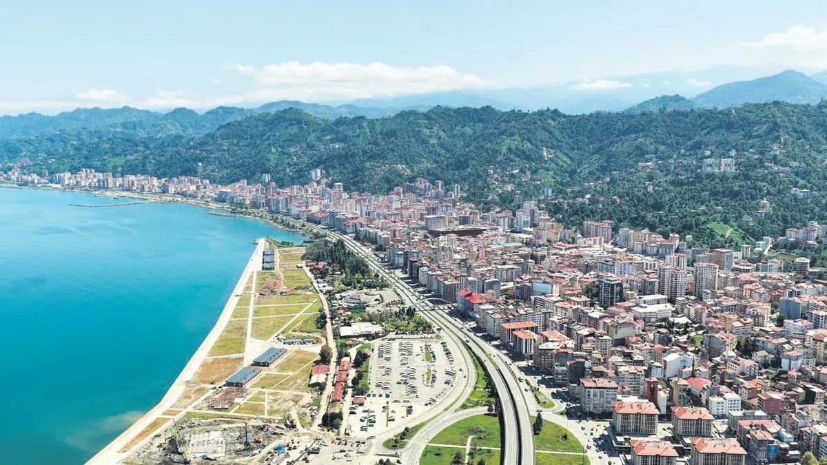 Rize'nin denize yaptığı dolgu ile Türkiye'nin yüzölçümü büyüdü