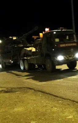 Suriye sınırına fırtına obüsü sevkiyatı