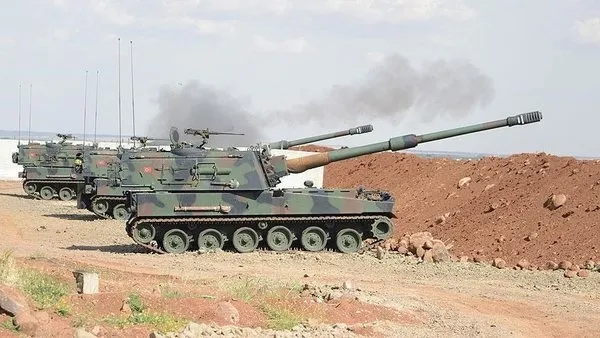 TSK, terör örgütü YPG/PKK'nın mevzilerini bombalıyor-3