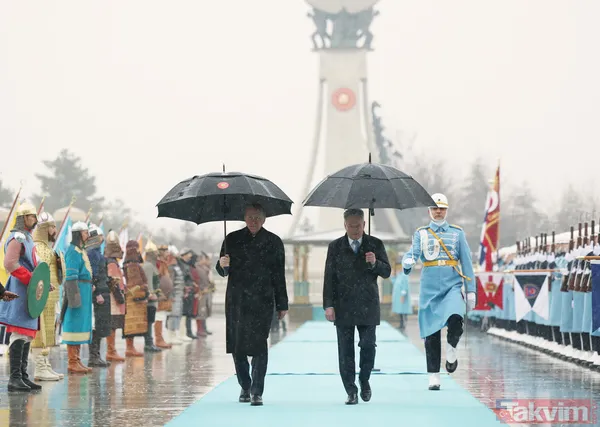 Başkan Erdoğan, Finlandiya Cumhurbaşkanı Niinistö'yü karşıladı! Dikkat çeken kareler... - 2