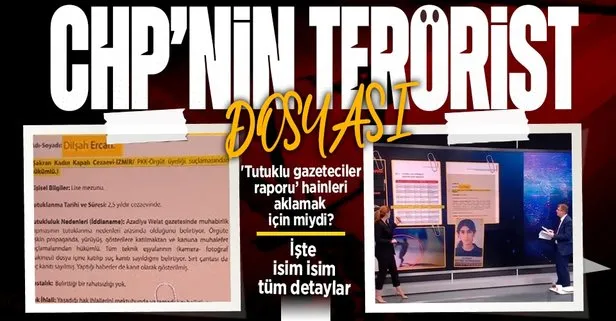 CHP’nin terörist dosyası! CHP’nin raporu teröristlere kalkan mı oldu? ’Tutuklu gazeteciler raporu’ teröristleri aklamak için miydi?