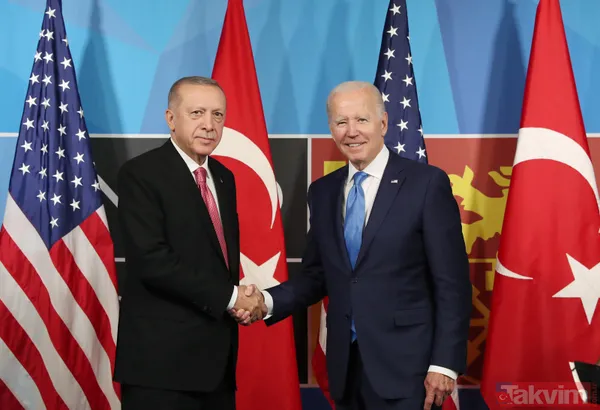 Madrid'de Türkiye - ABD zirvesi! Başkan Recep Tayyip Erdoğan, ABD Başkanı Joe Biden ile bir araya geldi - 5