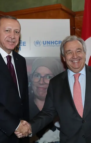 Son dakika: Başkan Erdoğan BM Genel Sekreteri Antonio Guterres ile görüştü