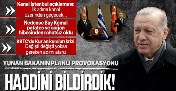Son dakika: Başkan Recep Tayyip Erdoğan’dan Yunan Bakan Dendias hakkında sert sözler: Haddini bildirdik