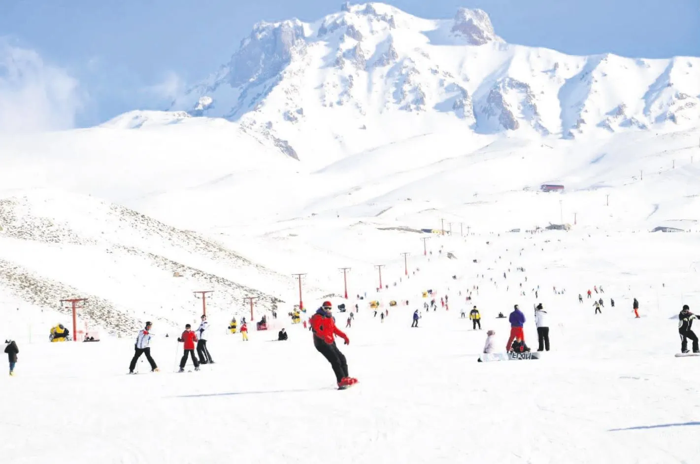 Erciyes’te kayıyo'rus'