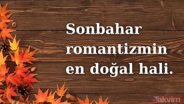 🔸Sonbahar; Romantizmin En Doğal Hali.
