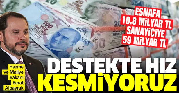 Hazine ve Maliye Bakanı Berat Albayrak: Destekte hız kesmiyoruz