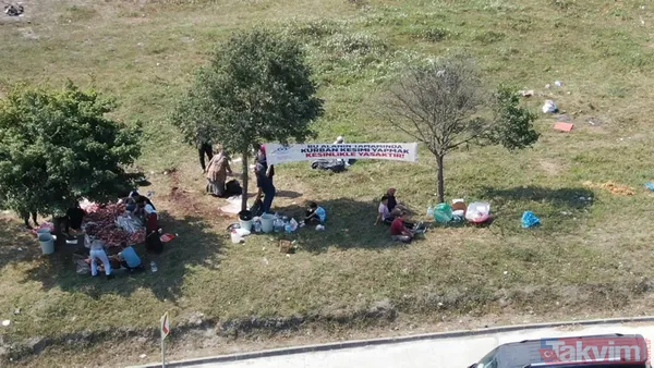 "Bu alanda kesim yasak" afişinin altında kaçak olarak kurban kesimi yaptılar - 10