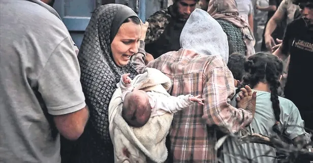 Gazze'de soykırım var! İsrail hastaneleri vurdu: 1 gün önce dünyaya gelen bebek şehit oldu