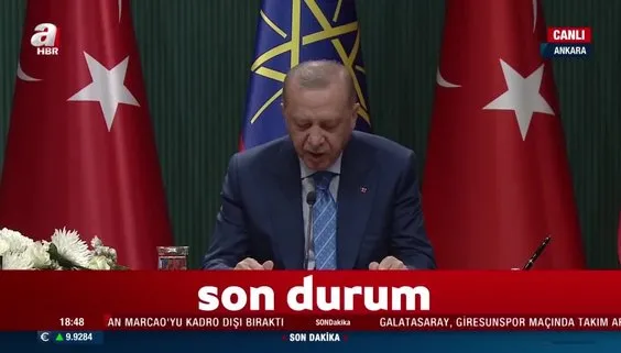 Son dakika: Başkan Erdoğan ile Etiyopya Başbakanı Abiy Ahmed Ali’den önemli açıklamalar