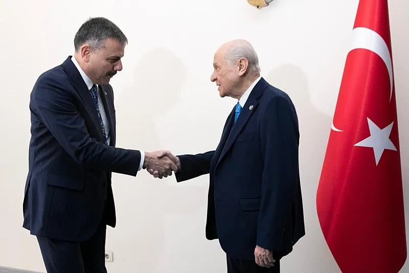 Bakan Mustafa Çiftçi MHP lideri Devlet Bahçeli'yi ziyaret etti-1
