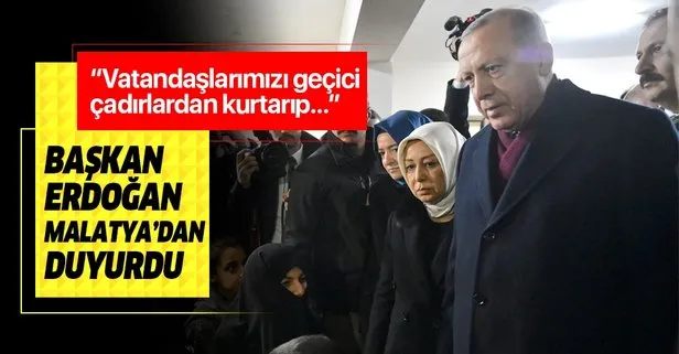 Başkan Erdoğan’dan Malatya Doğanyol’da önemli açıklamalar