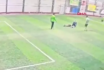 Halı sahada ölüm kamerada!