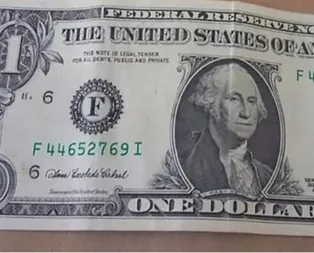 Yine 1 dolar bulundu