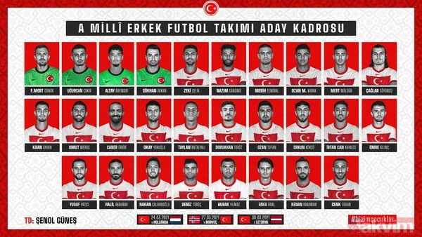 SON DAKİKA! A Milli Takım kadrosunda büyük sürpriz! Milli maç kadroları belli oldu - 33