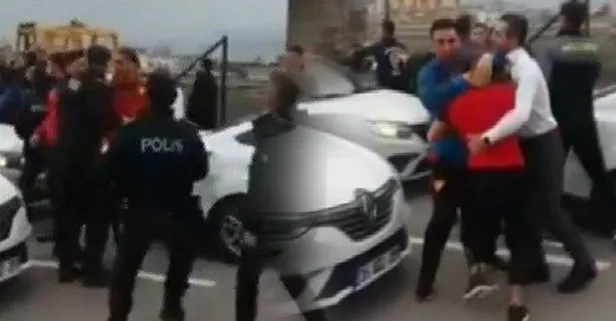 İzmir’de Göztepeli futbolcu ve taraftarlar arasında kavga çıktı!