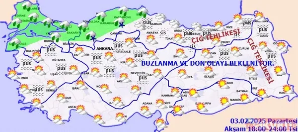 Beyaz kış şimdi başlıyor! İstanbul ve Ankara için kar yağışı kapıya dayandı: MGM 3 Şubat hava durumu raporu - 4