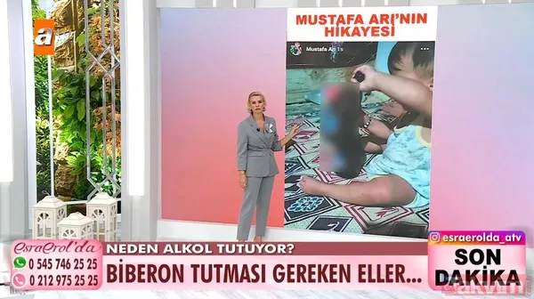 1,5 yaşındaki bebeğe alkol içiren aileye canlı yayında gözaltı! Esra Erol Narin Güran'ı hatırlatarak tepki gösterdi - 5