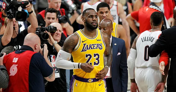 LeBron James'in çabası Lakers'a yetmedi (Portland Trail Blazers 128-119 LA Lakers)