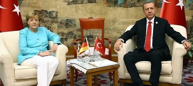 Cumhurbaşkanı Erdoğan ve Merkel görüştü