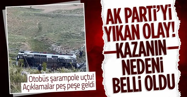 SON DAKİKA! Niğde’de AK Parti programından dönen otobüs devrildi! Kazanın nedeni belli oldu