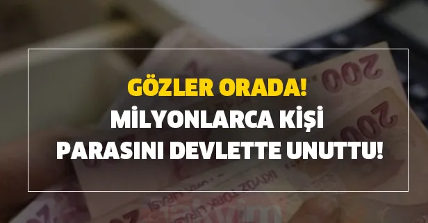 SGK ve devletin unutulan paralar ile destek ödemeleri... Gözler orada! Milyonlarca kişi parasını devlette unuttu!