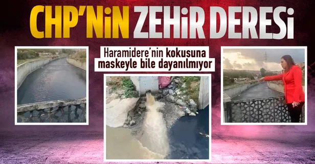 İBB'nin sorumluluk alanındaki Haramidere'den etrafa yayılan kötü koku vatandaşları isyan ettirdi! Arıtılmamış atık sular tahliye ediliyor!