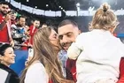 Heidi Lushtaku eşi Merih Demiral ve Türkiye’yi tribünden destekledi