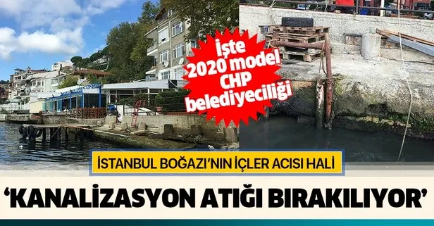 Mahalle sakinleri isyan etti! İstanbul Boğazı’na kanalizasyon atığı bırakılıyor