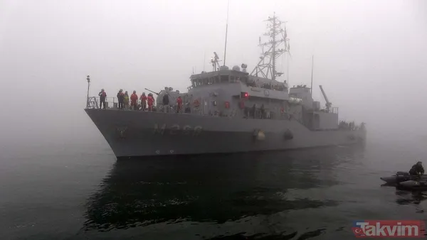 Mayın tarama gemisi TCG Amasra Kırklareli İğneada açıklarında mayın arayacak - 8