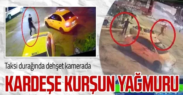 Ankara’da taksi durağında dehşet! Kardeşe silahlı saldırı güvenlik kamerasında