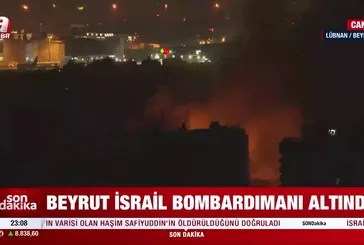 Beyrut İsrail bombardımanı altında