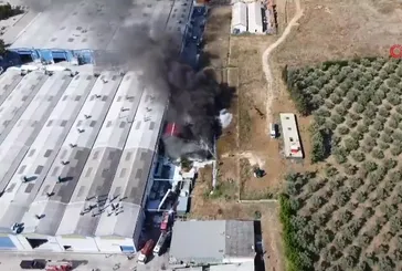 Orhangazi'de yat fabrikası yangını!