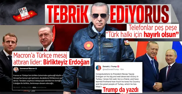 Dünya liderlerinin Başkan Recep Tayyip Erdoğan'a tebrikleri sürüyor