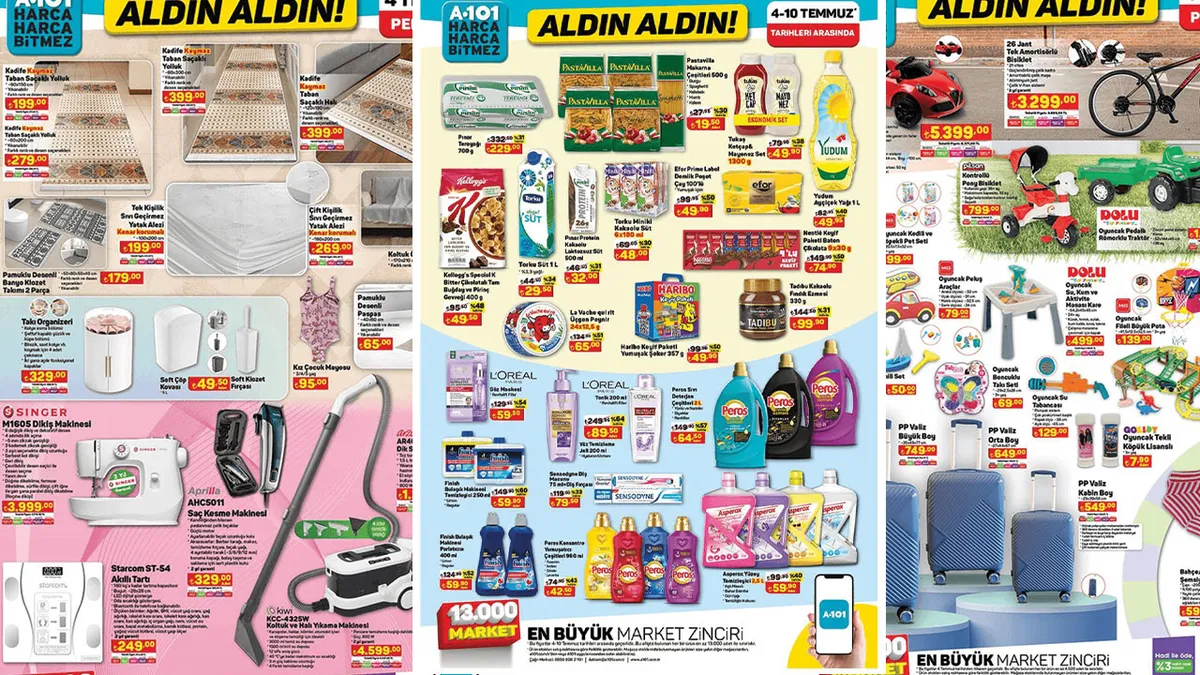 A101 4 Temmuz Perşembe kataloğu! Ev hanımlarının hayalindeki indirim! Keramika tabaklarda...