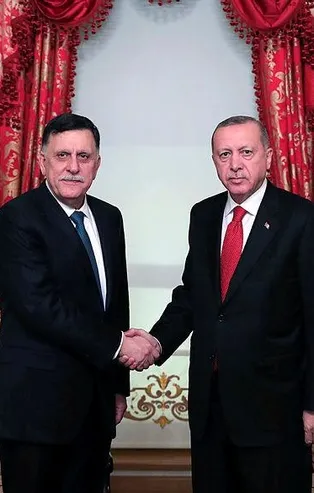 Başkan Erdoğan, Fayez Al Sarraj'ı kabul etti
