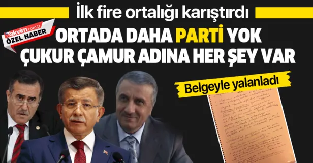İlk fire ortalığı karıştırdı! Davutoğlu daha partiyi kurmadan yalanlama geldi