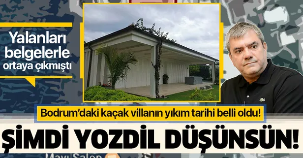 Sözcü gazetesi yazarı Yılmaz Özdil'in kaçak villası hakkında flaş karar! Yıkım tarihi belli oldu!