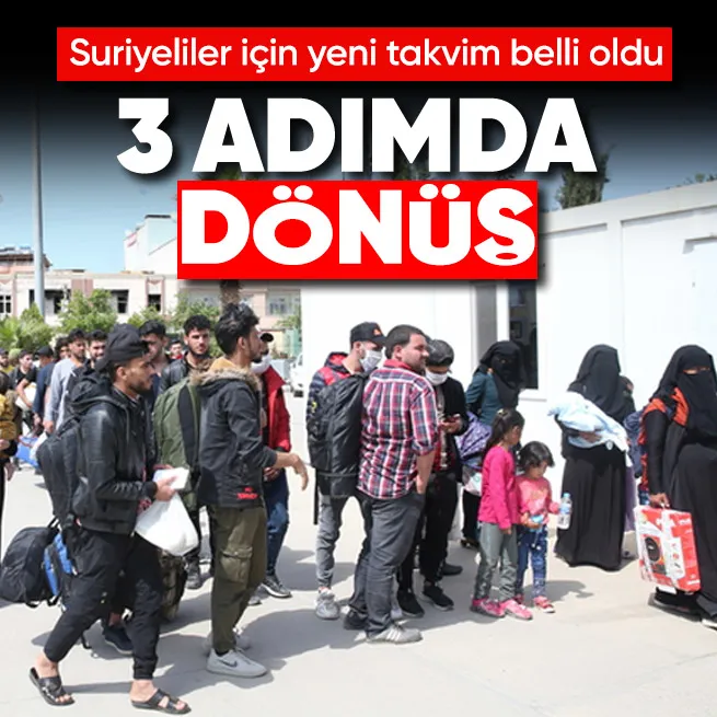 Suriyeliler için kademeli dönüş süreci başlıyor! İşte Türkiyenin 3 aşamalı yol haritası