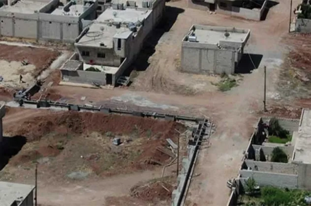 YPG/PKK kontrolündeki Ayn el-Arab havadan görüntülendi